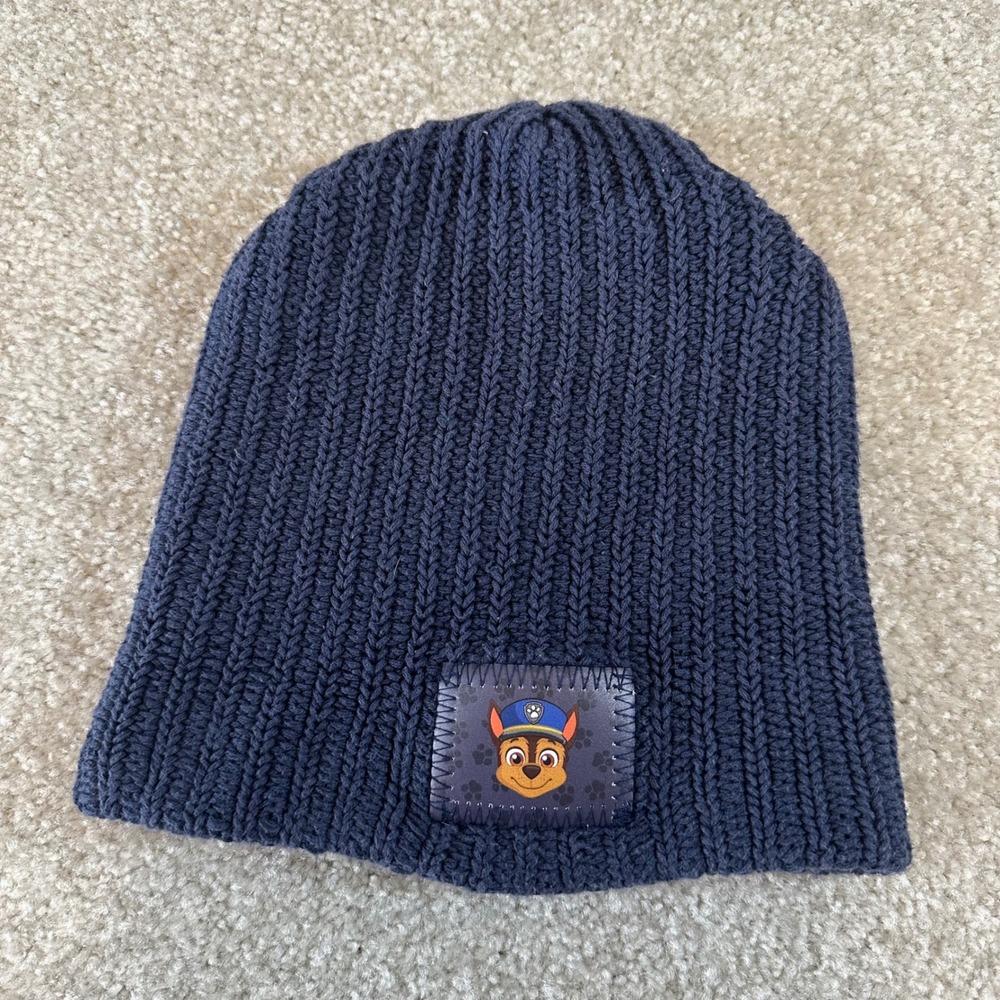 Love Your Melon Paw Patrol Chase Beanie Kids Navy Blue Knit Hat Made in USA